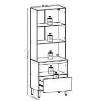 Paneleiro Torre Quente 3 Portas 1 Gavetas Art Kits Parana - 4