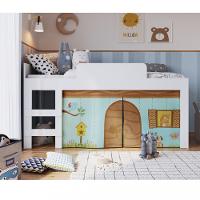 Cama Infantil com Cortina Alegria Meu Fofinho Art in Moveis - 1