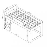 Cama Infantil com Cortina Alegria Meu Fofinho Art in Moveis - 3