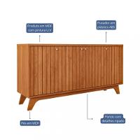 Balcão Buffet 4 Portas Ripado Isa Cimol - 3