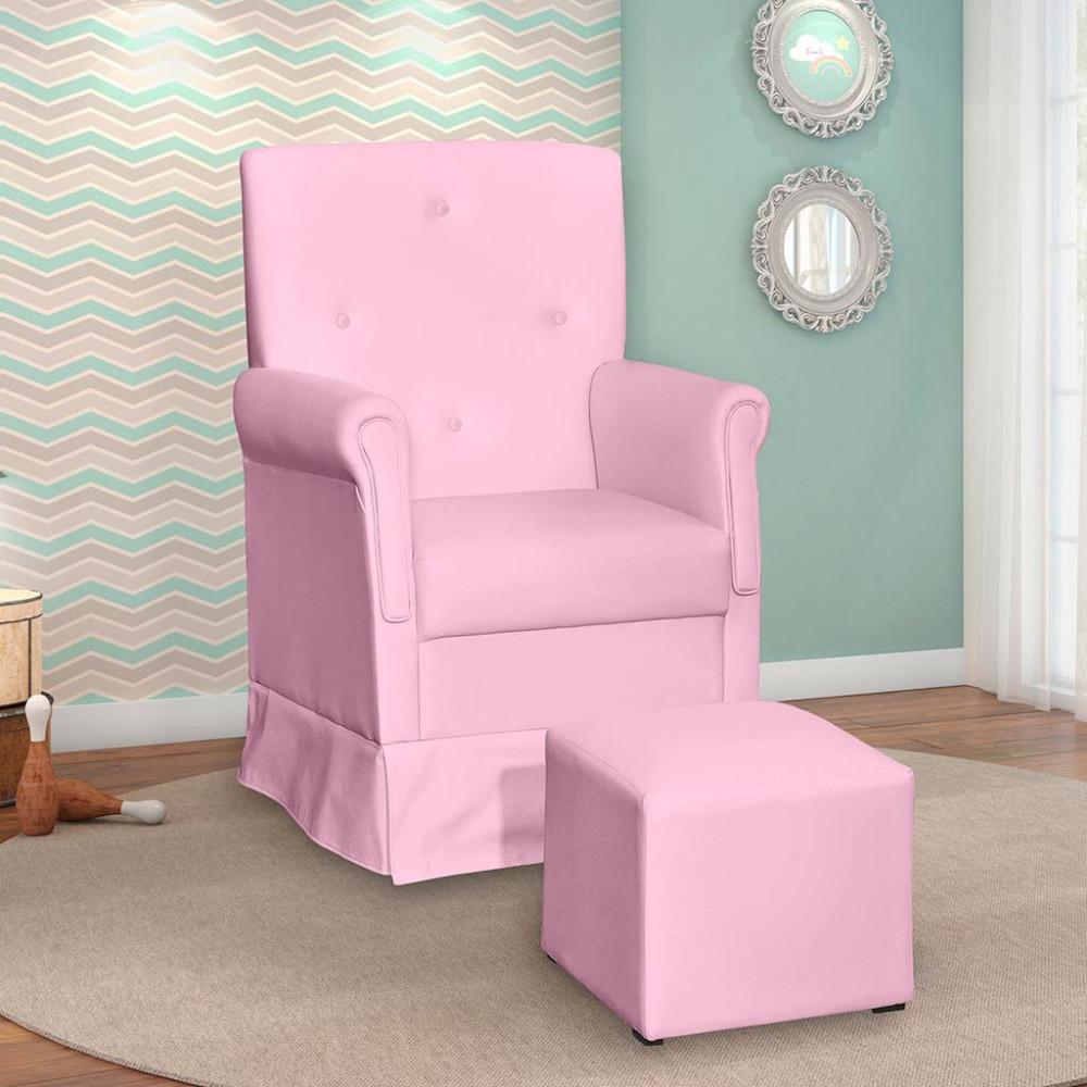 Poltrona de Amamentação  com Puff Corino Suzi Phoenix Baby - 1