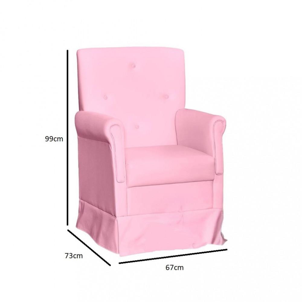 Poltrona de Amamentação  com Puff Corino Suzi Phoenix Baby - 3