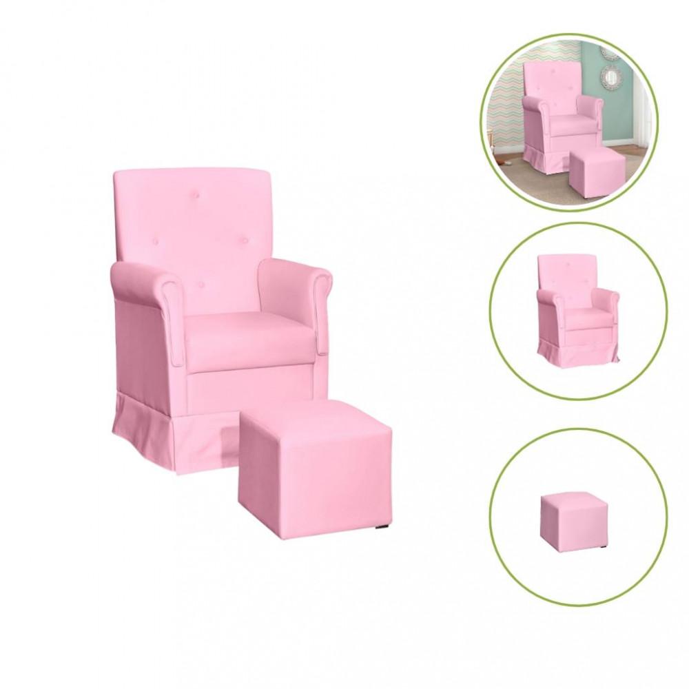 Poltrona de Amamentação  com Puff Corino Suzi Phoenix Baby - 5