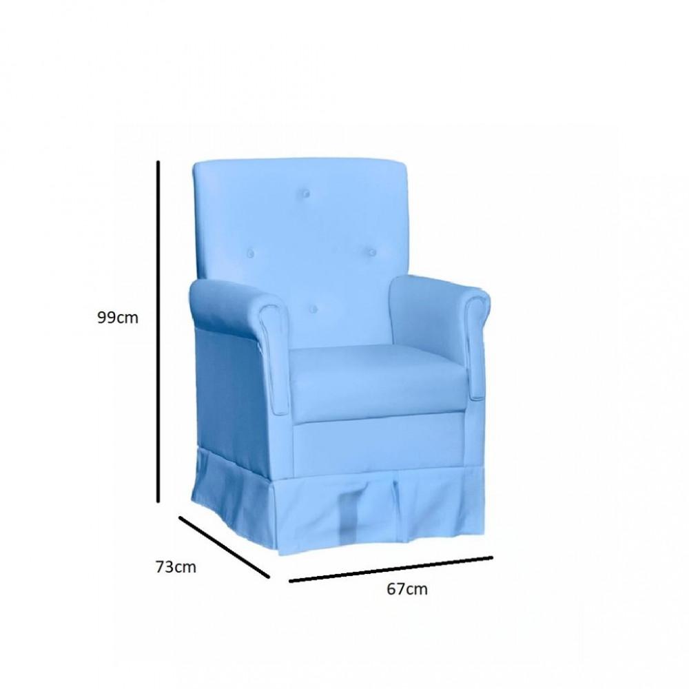 Poltrona de Amamentação  com Puff Corino Suzi Phoenix Baby - 3