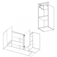 Armário Aéreo Canto 2 Portas Manhattan Herval - 6