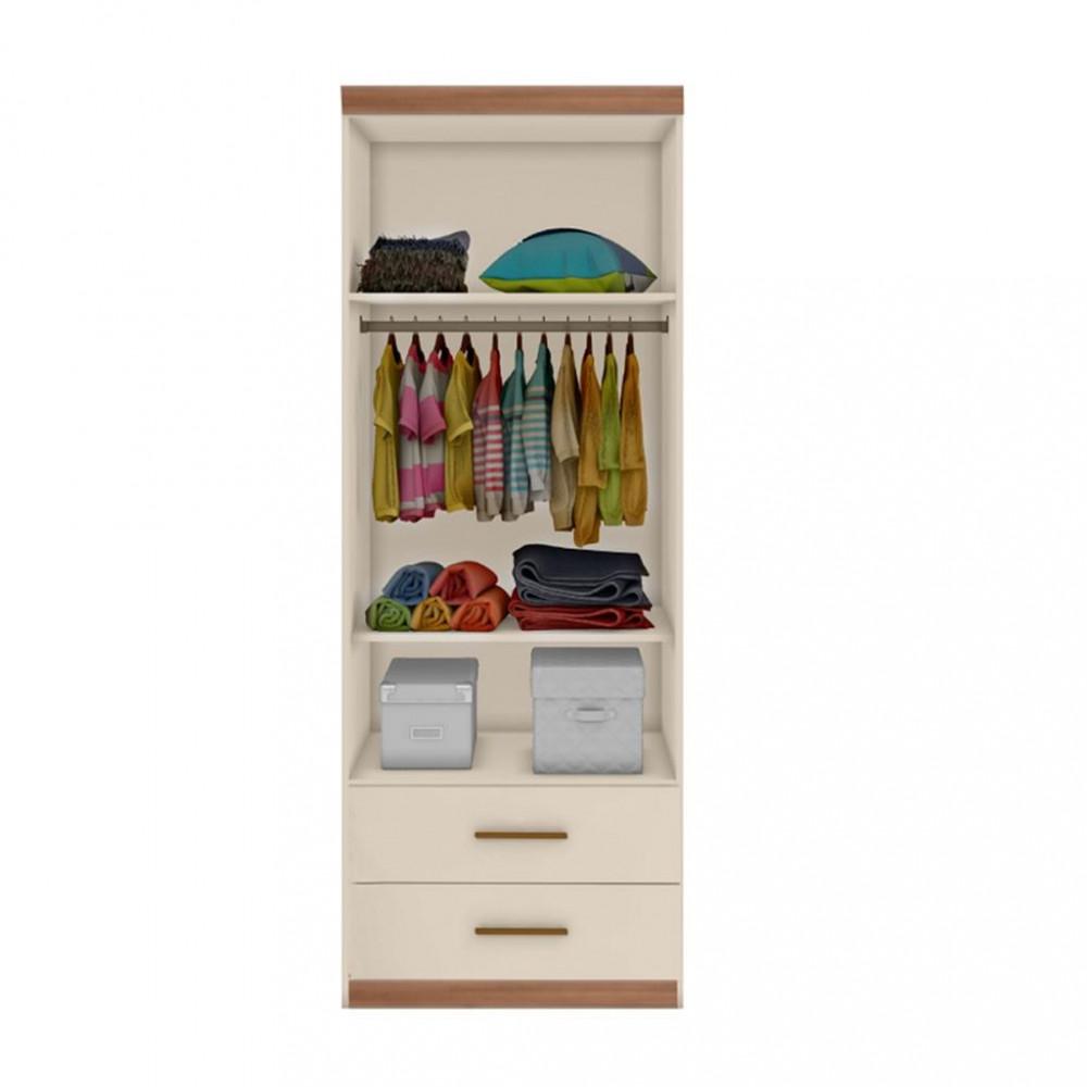 Guarda Roupa Infantil 2 Portas 2 Gavetas Chiara Phoenix Baby - 2