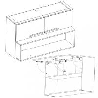 Armario Aereo 2 Porta Manhattan Herval - 3