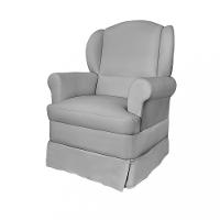 Poltrona de Amamentação com Pés de Madeira e Puff Sabrina Phoenix Baby