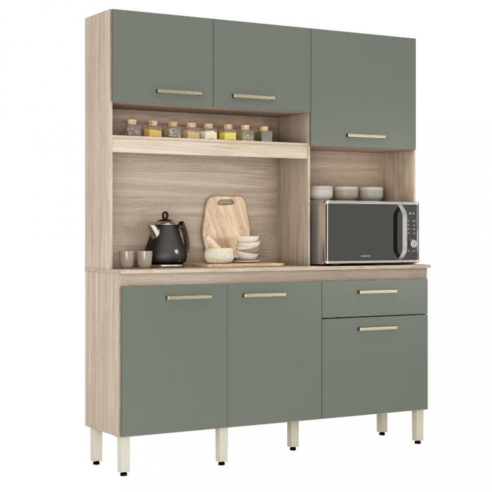 Cozinha Compacta 6 Portas 1 Gaveta Alamo Demobile - 2