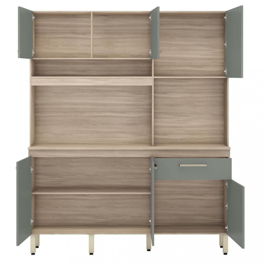 Cozinha Compacta 6 Portas 1 Gaveta Alamo Demobile - 3