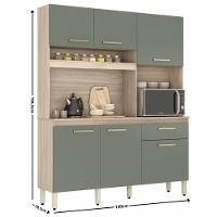 Cozinha Compacta 6 Portas 1 Gaveta Alamo Demobile - 4