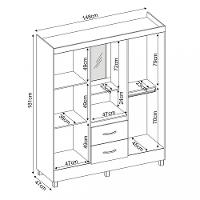 Guarda Roupa Solteiro 4 Portas 2 Gavetas Lord Demobile - 4