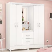 Guarda Roupa Solteiro 4 Portas 2 Gavetas Flex Lord Demobile - 1