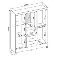 Guarda Roupa Solteiro 4 Portas 2 Gavetas Flex Lord Demobile - 5