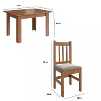 Conjunto Mesa e 4 Cadeiras 122/15 Zamarchi