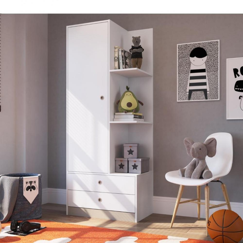 Guarda Roupa Infantil 1 Porta 2 Gavetas Amore Meu Fofinho Art in Moveis - 1