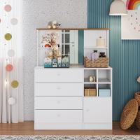 Cômoda infantil Espelho 1 Porta 4 Gavetas Amore Meu Fofinho Art in Moveis - 1