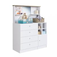 Cômoda infantil Espelho 1 Porta 4 Gavetas Amore Meu Fofinho Art in Moveis - 2