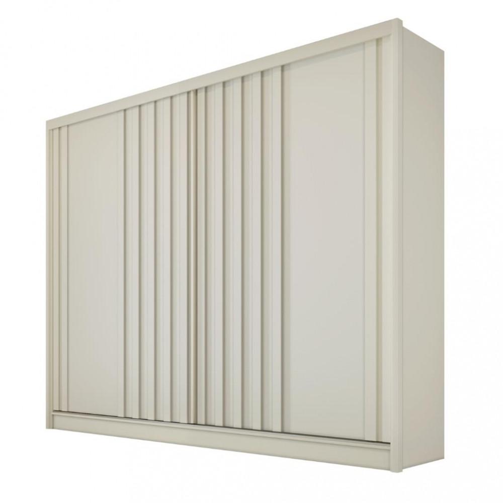 Guarda Roupa Casal 2 Portas de Correr 4 Gavetas Ripado Galati Made Marcs - 2