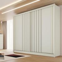 Guarda Roupa Casal 2 Portas de Correr 4 Gavetas Ripado Galati Made Marcs - 1