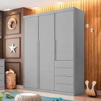 Guarda Roupa Infantil 3 Portas 4 Gavetas Perola Phoenix Baby - 1