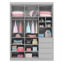 Guarda Roupa Infantil 3 Portas 4 Gavetas Perola Phoenix Baby - 3