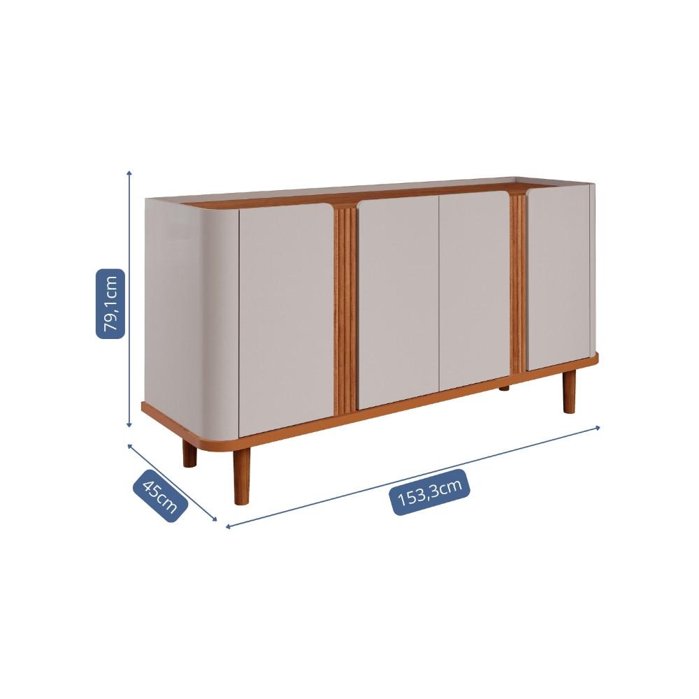 Balcão Buffet 4 Portas Eva Cimol - 4