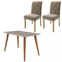 Conjunto Sala de Jantar Mesa Adele 130cm 4 Cadeiras Fernanda Cimol - 2