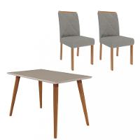 Conjunto Sala de Jantar Mesa Adele 130cm 4 Cadeiras Fernanda Cimol - 2