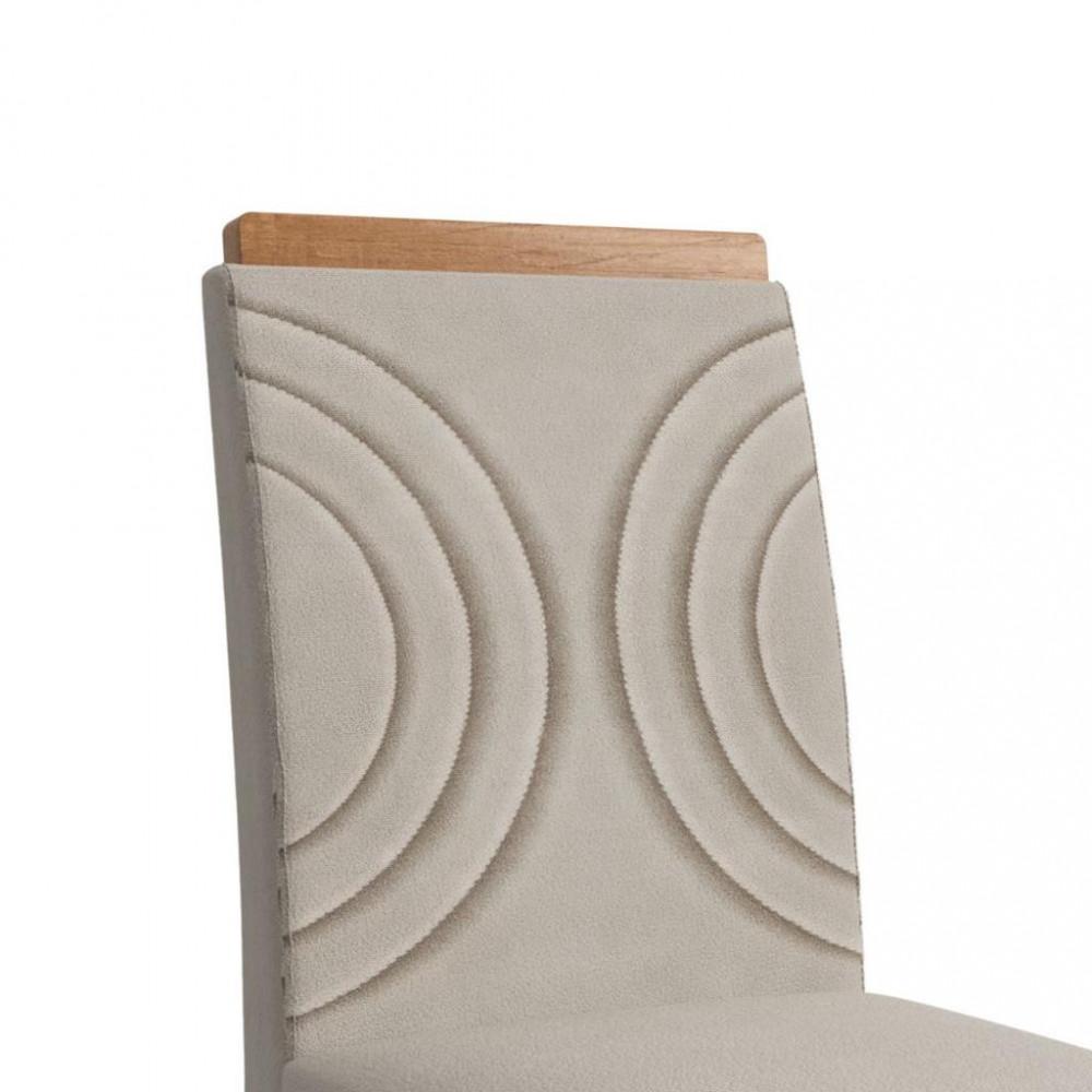 Sala de Jantar Mesa 160cm e 6 Cadeiras Joli 136/12  Zamarchi - 5