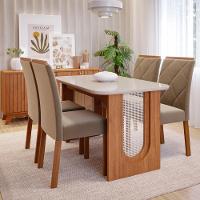 Conjunto Sala de Jantar Mesa Valentina 4 cadeiras Fernanda Cimol - 1