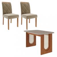 Conjunto Sala de Jantar Mesa Valentina 4 cadeiras Fernanda Cimol - 2