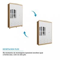 Guarda Roupa Infantil  4 Portas 4 Gavetas Janela Elo Móveis Peroba - 2