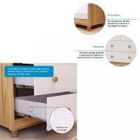 Guarda Roupa Infantil  4 Portas 4 Gavetas Janela Elo Móveis Peroba - 5