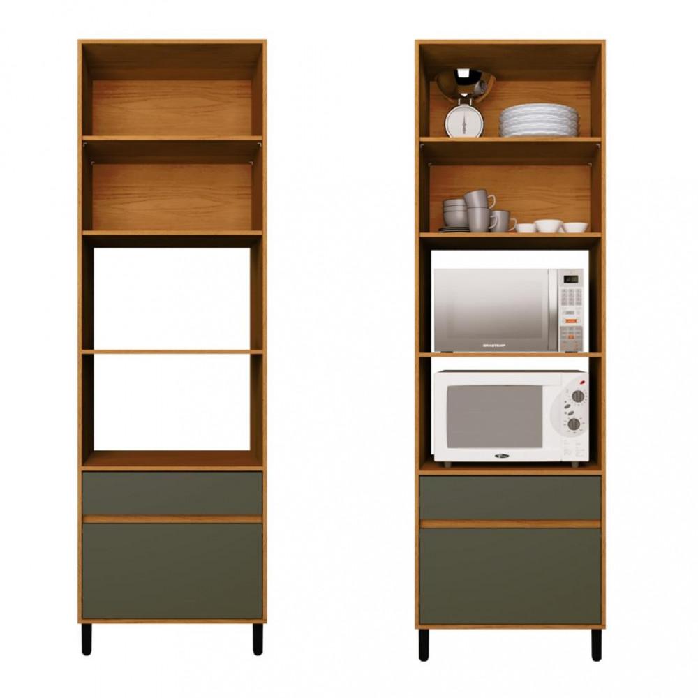 Paneleiro Torre Quente 2 Portas 2 Gavetas 70cm Denver Herval - 2