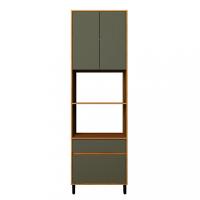 Paneleiro Torre Quente 2 Portas 2 Gavetas 70cm Denver Herval - 1