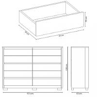 Cômoda 10 Gavetas Duetto Albatroz