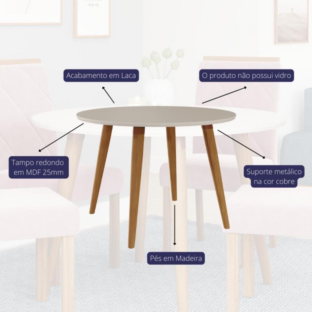 Mesa de Jantar 110cm Dani Cimol - 2