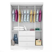 Guarda Roupa Infantil 4 Portas 3 Gavetas Ane Phoenix Baby - 3