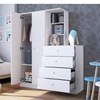 Guarda Roupa Infantil 2 Portas 4 Gavetas Montessoriano Meu Fofinho Art in Moveis - 2