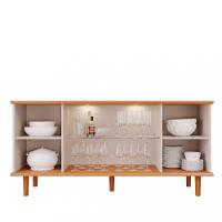 Balcao Buffet 4 Porta Ripado Janice Cimol - 5