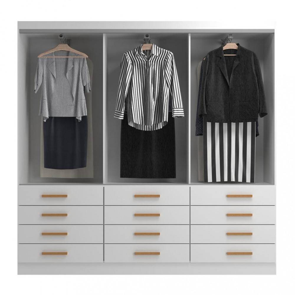 Guarda Roupa Casal 6 Portas 12 Gavetas New Mônaco Evidencia - 3