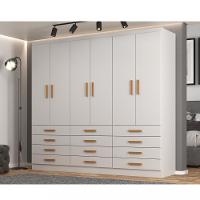 Guarda Roupa Casal 6 Portas 12 Gavetas New Mônaco Evidencia - 1