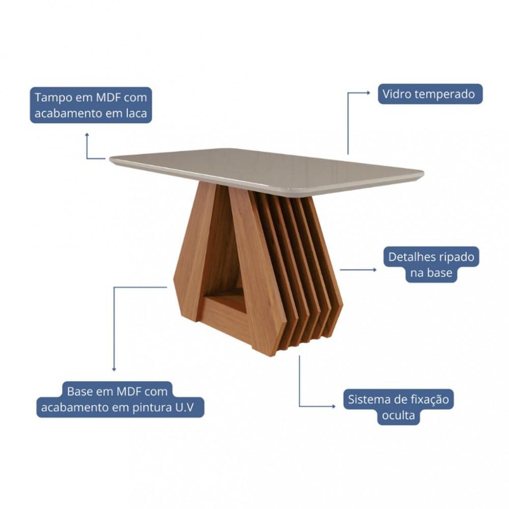 Mesa de Jantar 130 cm Agata Cimol - 2