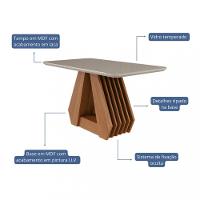 Mesa de Jantar 130 cm Agata Cimol - 2