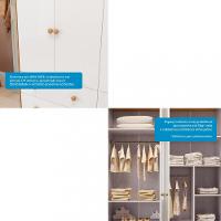 Guarda Roupa Infantil 4 Portas 4 Gavetas Elo Móveis Peroba - 5