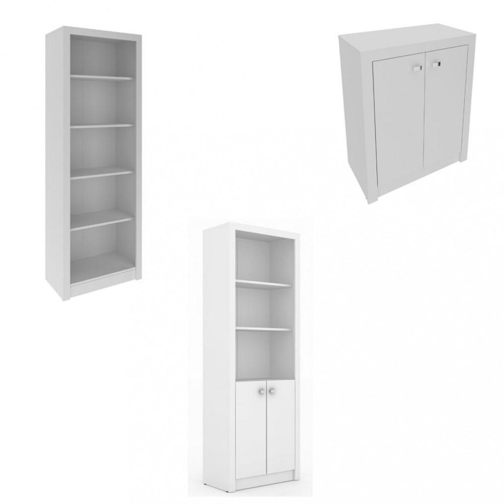 Conjunto para Escritório Balcão Estante e Armário ME41 Tecnomobili - 2