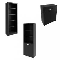 Conjunto para Escritório Balcão Estante e Armário ME41 Tecnomobili - 2