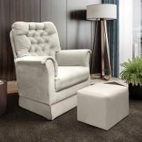 Poltrona de Amamentação com Puff Agatha Phoenix Baby - 1