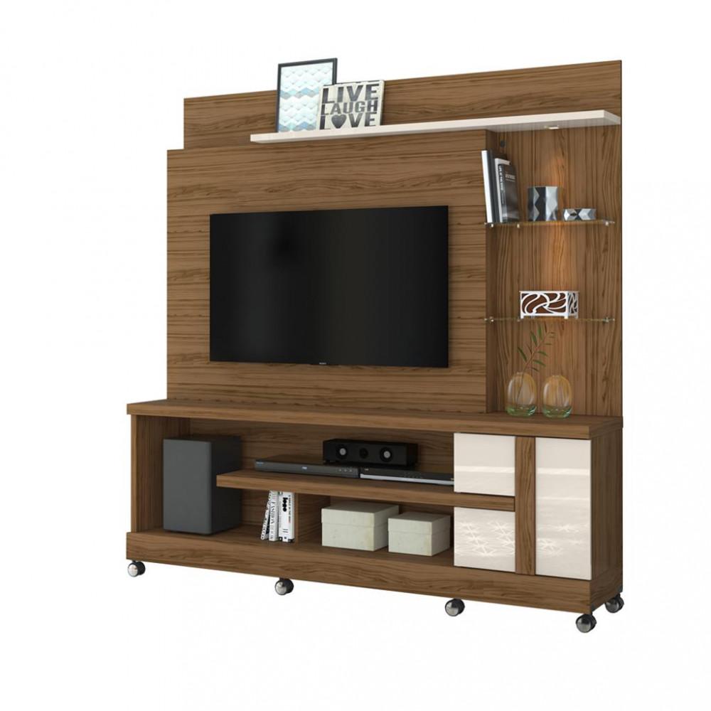 Estante home para TV até 55 Polegadas com Rodizio LED Alan Madetec - 2